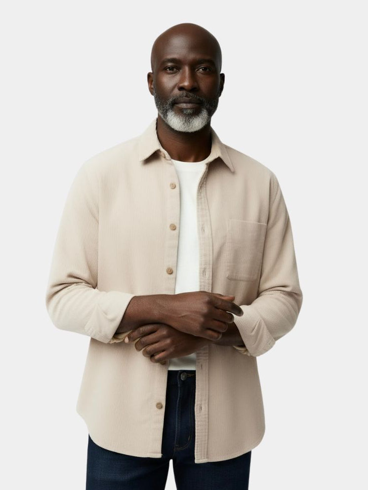 Casual Solid Corduroy Shirt - North & Row