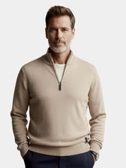 Half Zip Knitwear Solid Color Cardigan Sweater - North & Row