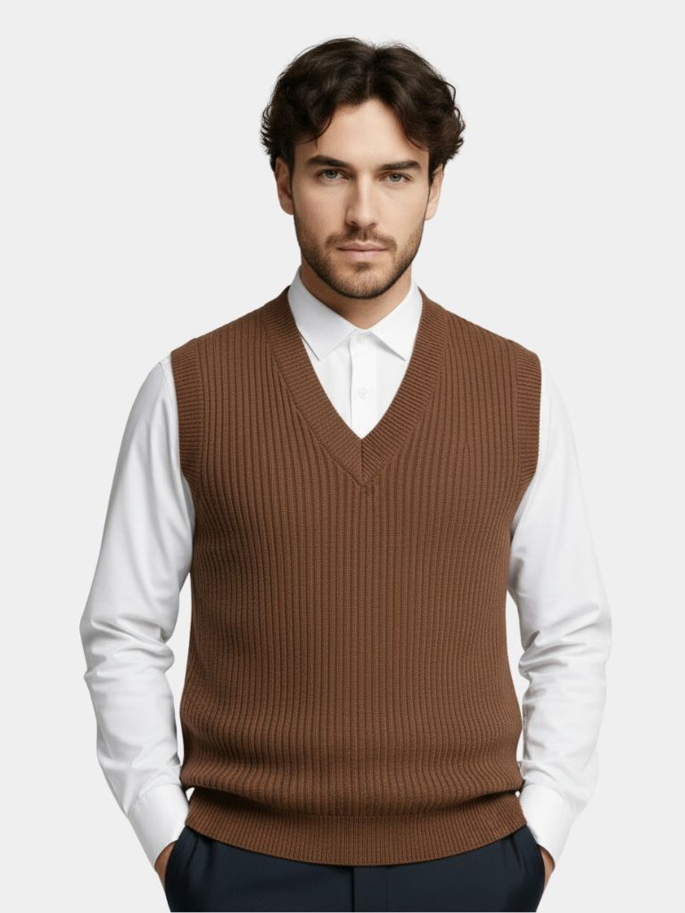 Knit Vest Waistcoat - North & Row