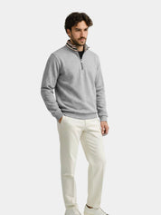 Regent Striped High Collar Pullover - North & Row
