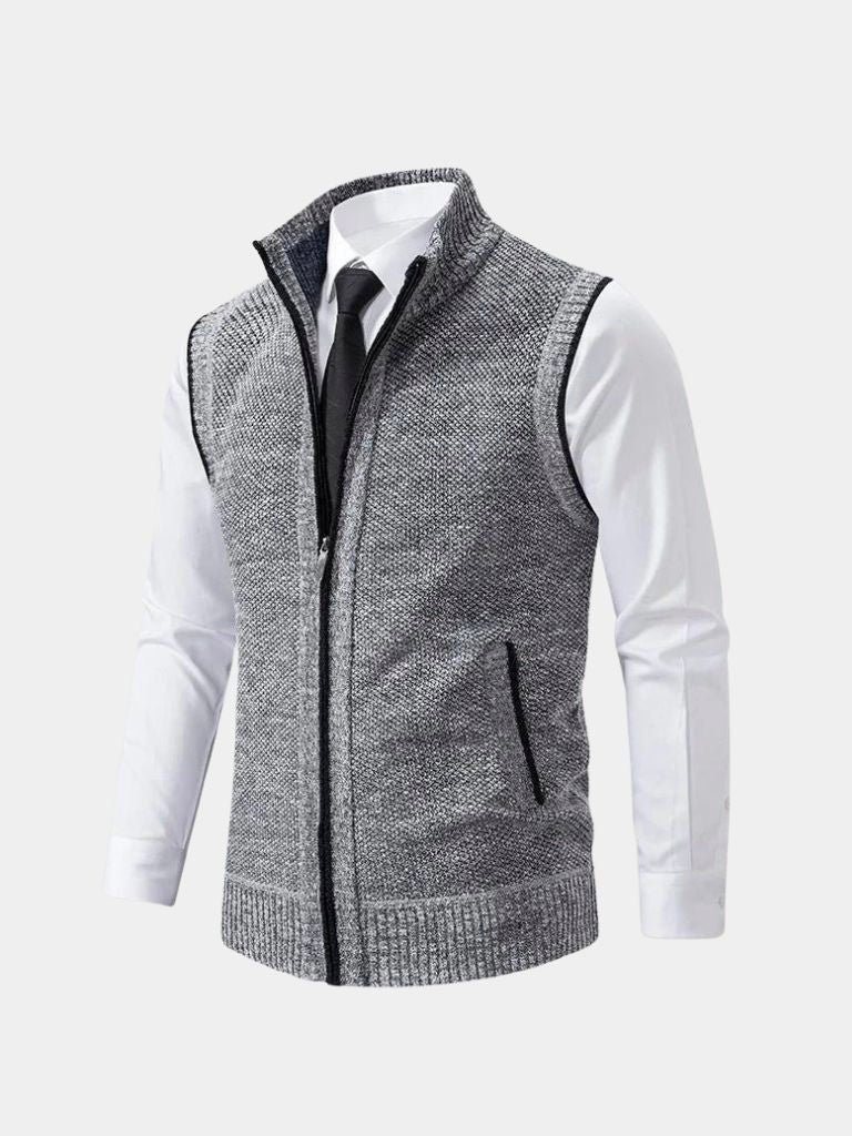 Elegant Full-Zip Sweater Vest - North & Row