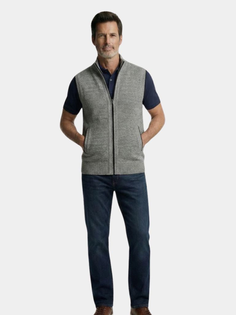 Elegant Full-Zip Sweater Vest - North & Row