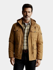 Fleece Hooded Bomber Jacket - North & Row