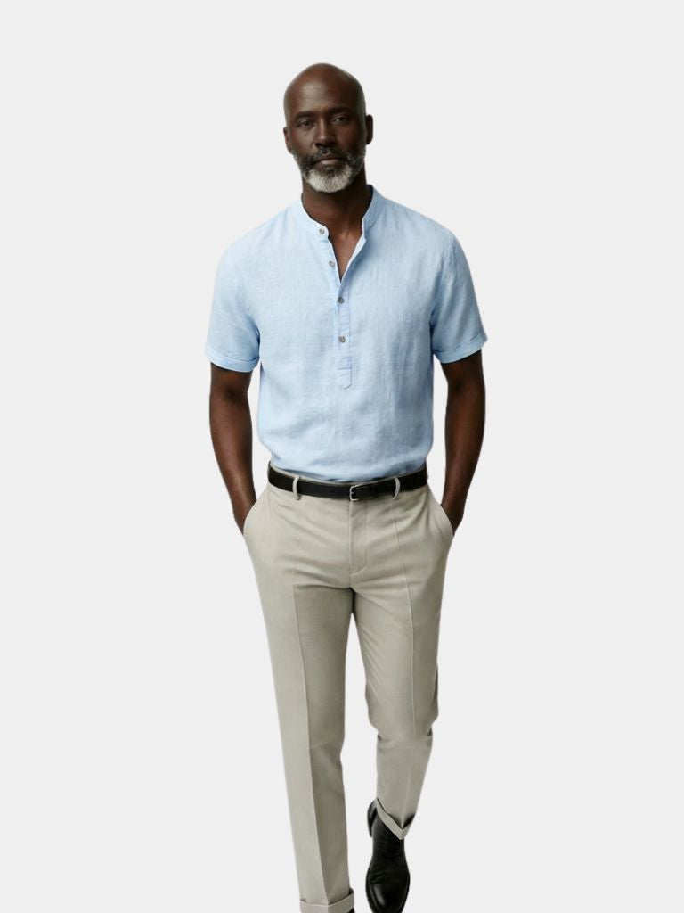 Essential Short Sleeve Linen Shirt - North & Row