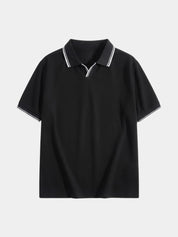 Timeless Black V-Neck Polo - North & Row