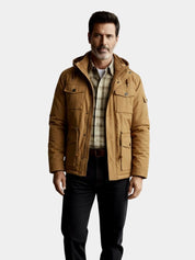 Fleece Hooded Bomber Jacket - North & Row
