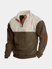 High Collar Corduroy Retro Pullover - North & Row
