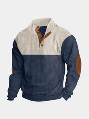 High Collar Corduroy Retro Pullover - North & Row