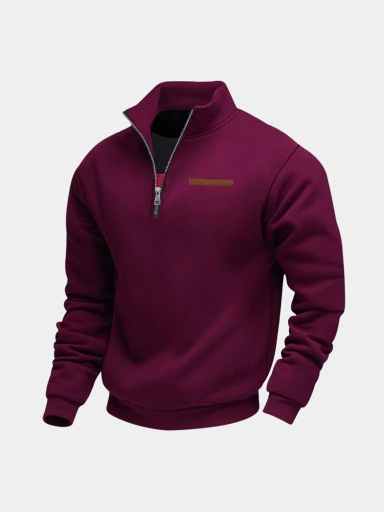 Slate Urban High Collar Pullover - North & Row