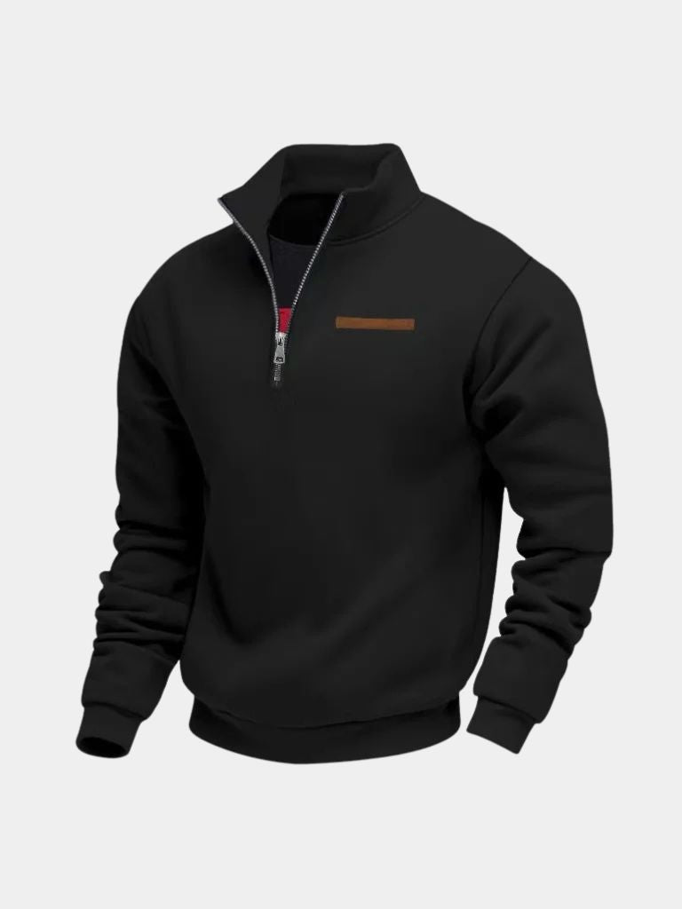 Slate Urban High Collar Pullover - North & Row