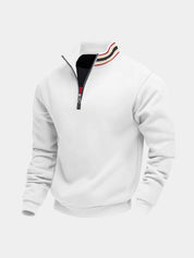 Regent Striped High Collar Pullover - North & Row