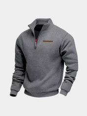 Slate Urban High Collar Pullover - North & Row