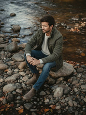 Valmont Vintage Olive Field Jacket - North & Row
