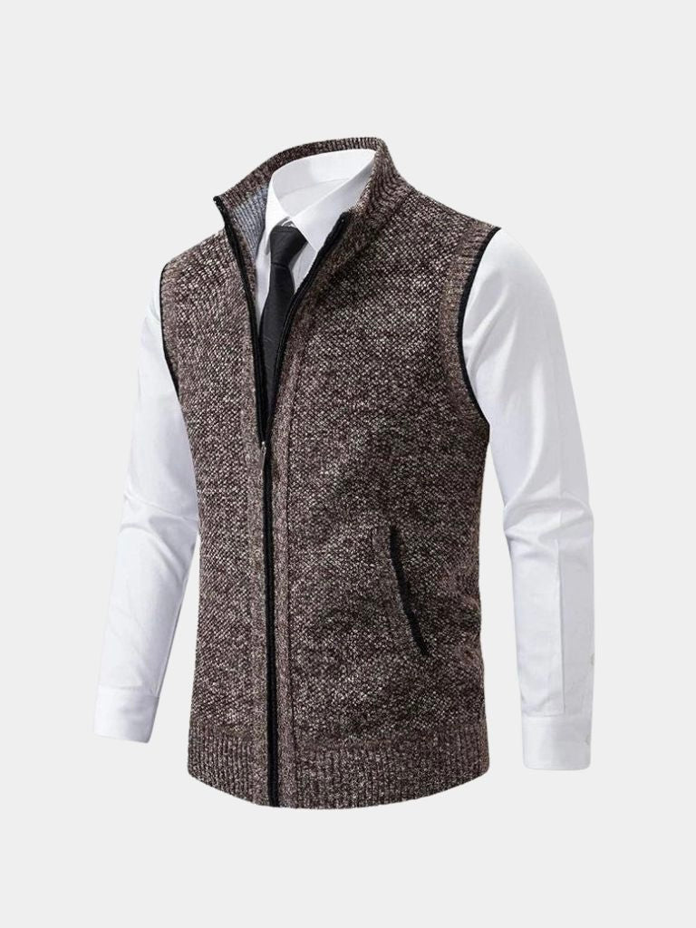 Elegant Full-Zip Sweater Vest - North & Row