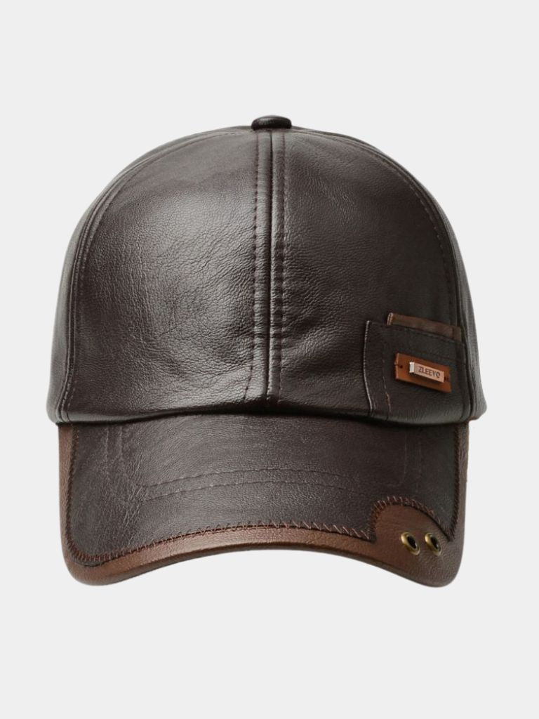Rustic Crown Leather Cap  - North & Row