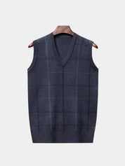Academic Checkered Knit Vest - North & Row