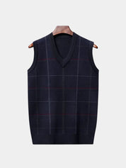 Academic Checkered Knit Vest - North & Row