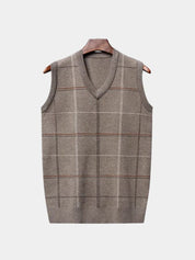 Academic Checkered Knit Vest - North & Row
