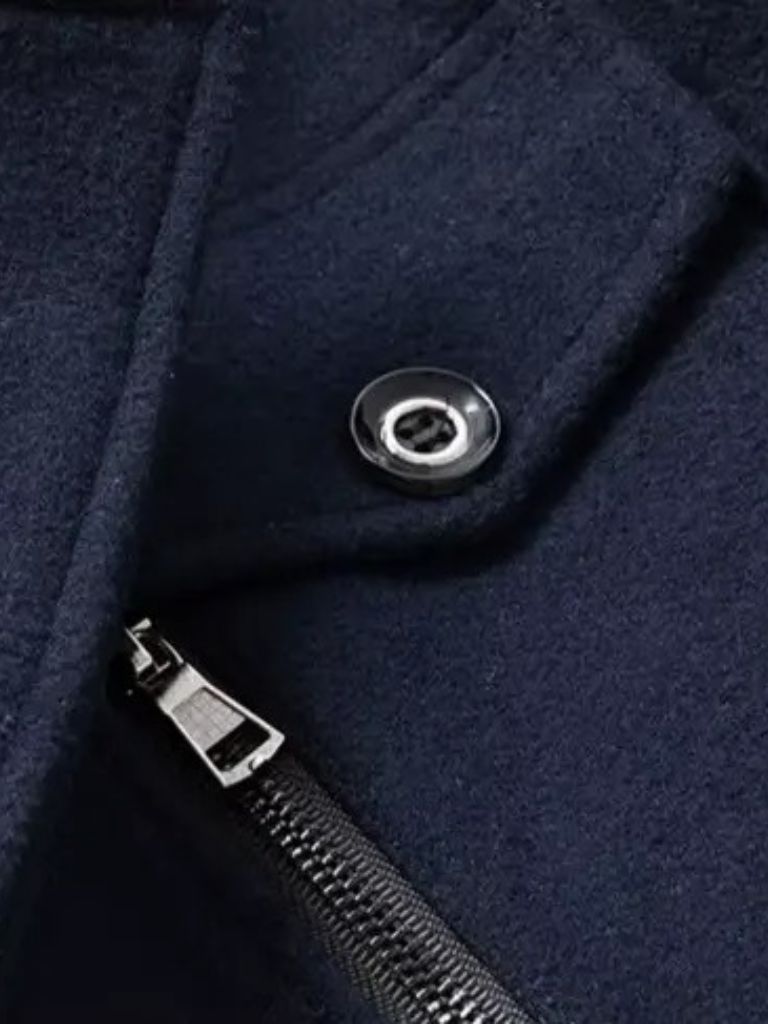 Aristocratic Black Wool Overcoat - North & Row