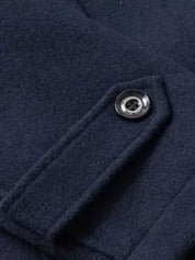 Aristocratic Black Wool Overcoat - North & Row