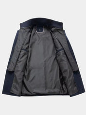Aristocratic Black Wool Overcoat - North & Row