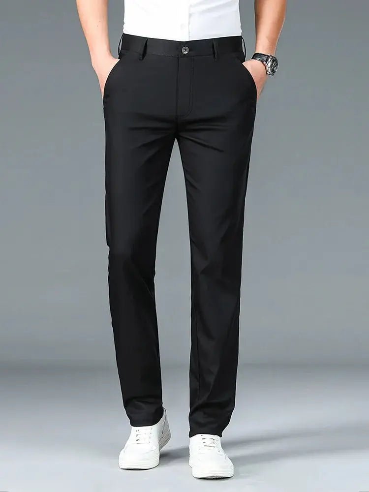 Bamboo Fiber Minimalist Straight Trousers - North & Row
