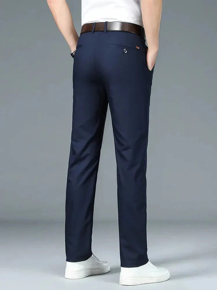 Bamboo Fiber Minimalist Straight Trousers - North & Row
