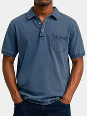 Bethlehem Blues Polo Shirt – North & Row