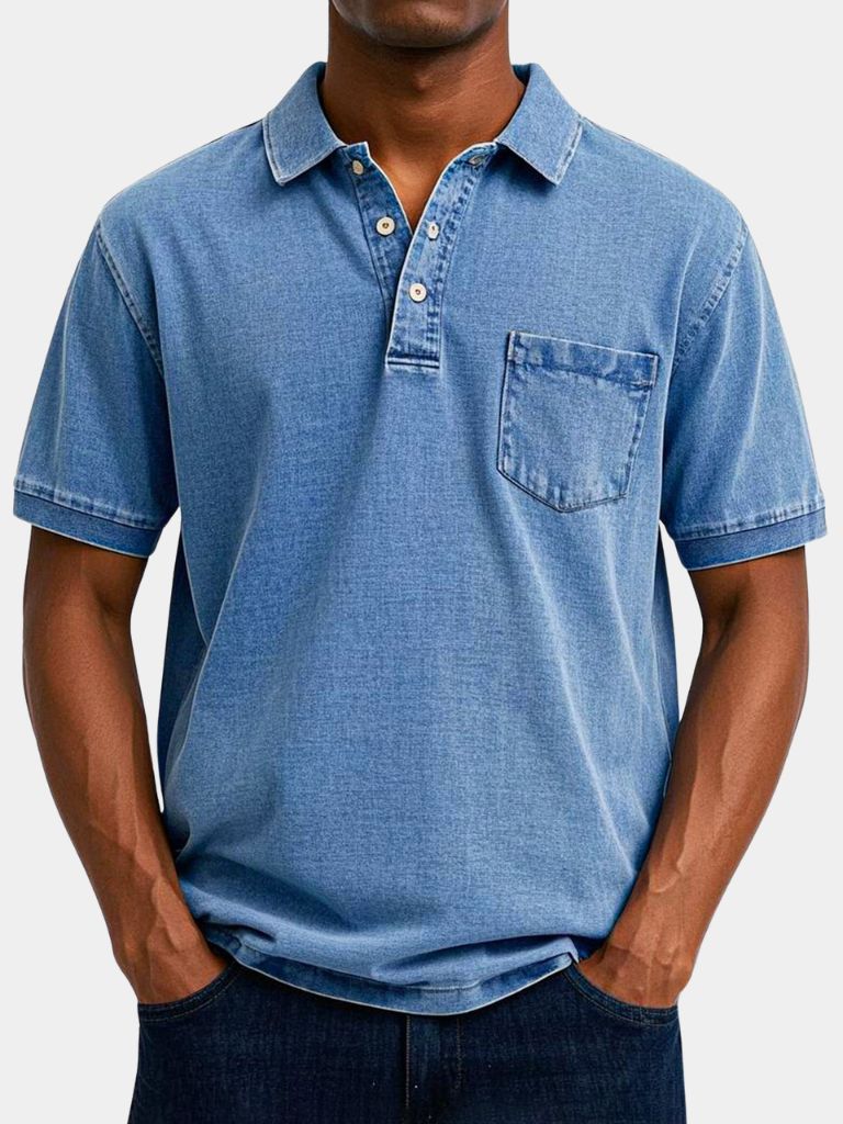 Bethlehem Blues Polo Shirt – North & Row