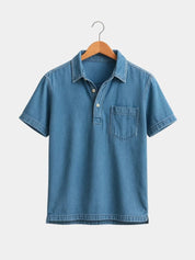 Bethlehem Blues Polo Shirt – North & Row