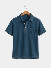 Bethlehem Blues Polo Shirt – North & Row