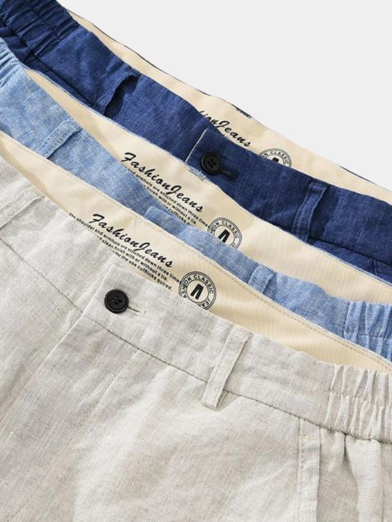 Bleu Horizon Linen Shorts - North & Row