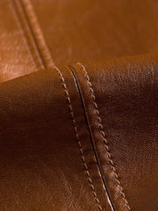 Bold Caramel Leather Jacket - North & Row