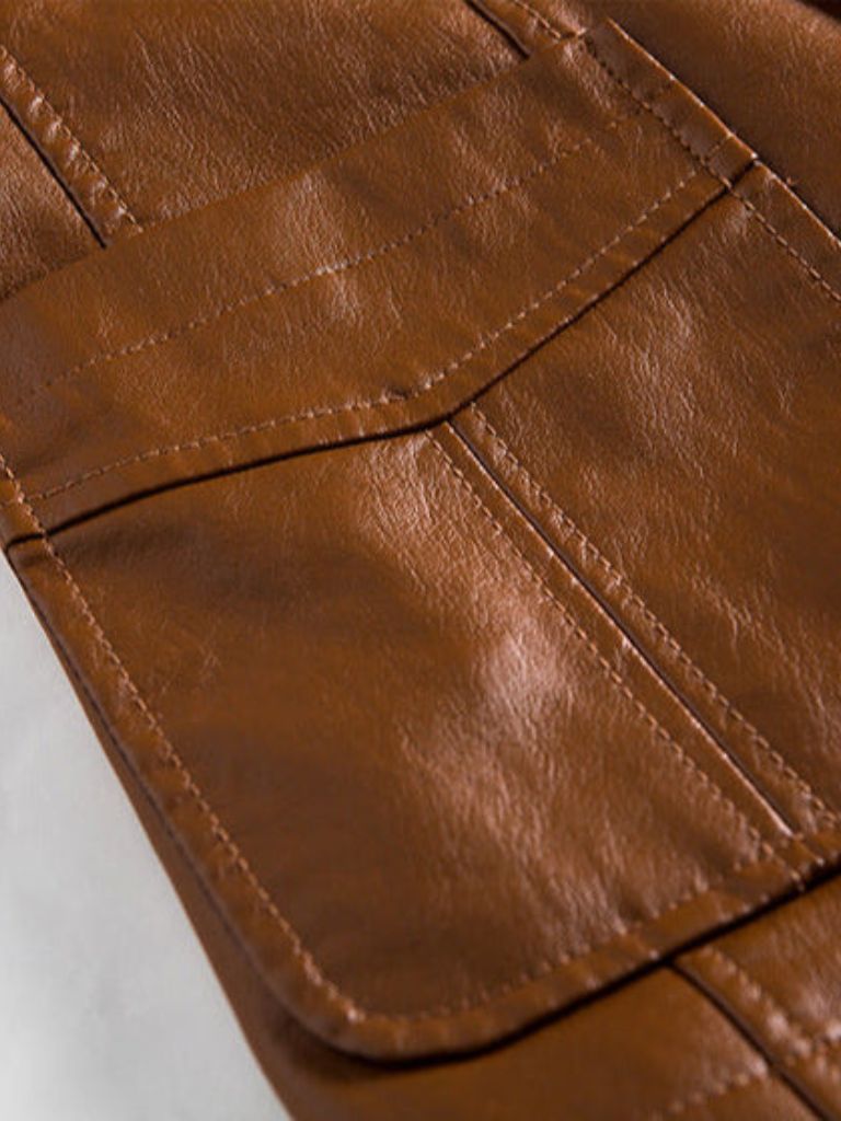 Bold Caramel Leather Jacket - North & Row
