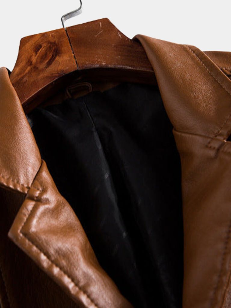 Bold Caramel Leather Jacket - North & Row