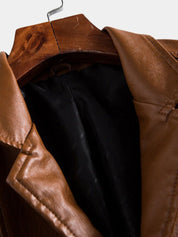 Bold Caramel Leather Jacket - North & Row