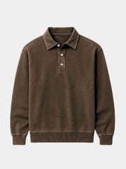 Canyon Mist Long Sleeve Polo Shirt – North & Row