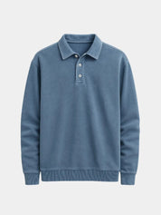 Canyon Mist Long Sleeve Polo Shirt – North & Row