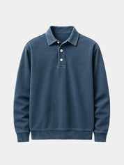 Canyon Mist Long Sleeve Polo Shirt – North & Row
