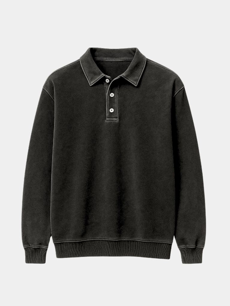 Canyon Mist Long Sleeve Polo Shirt – North & Row