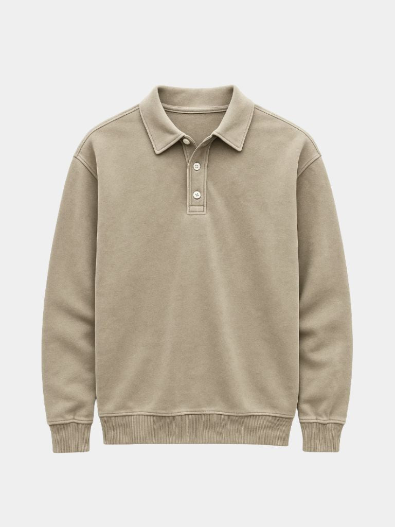 Canyon Mist Long Sleeve Polo Shirt – North & Row