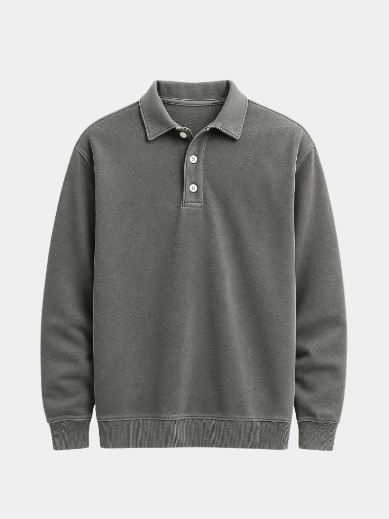 Canyon Mist Long Sleeve Polo Shirt – North & Row