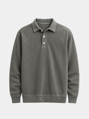 Canyon Mist Long Sleeve Polo Shirt – North & Row