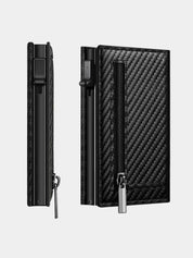 Carbon Fiber Wallet with Air Tag Holder RFID Blocking - North & Row