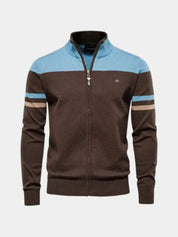 Cardigan Sweater Zipper Standing Collar Knitwear - North & Row