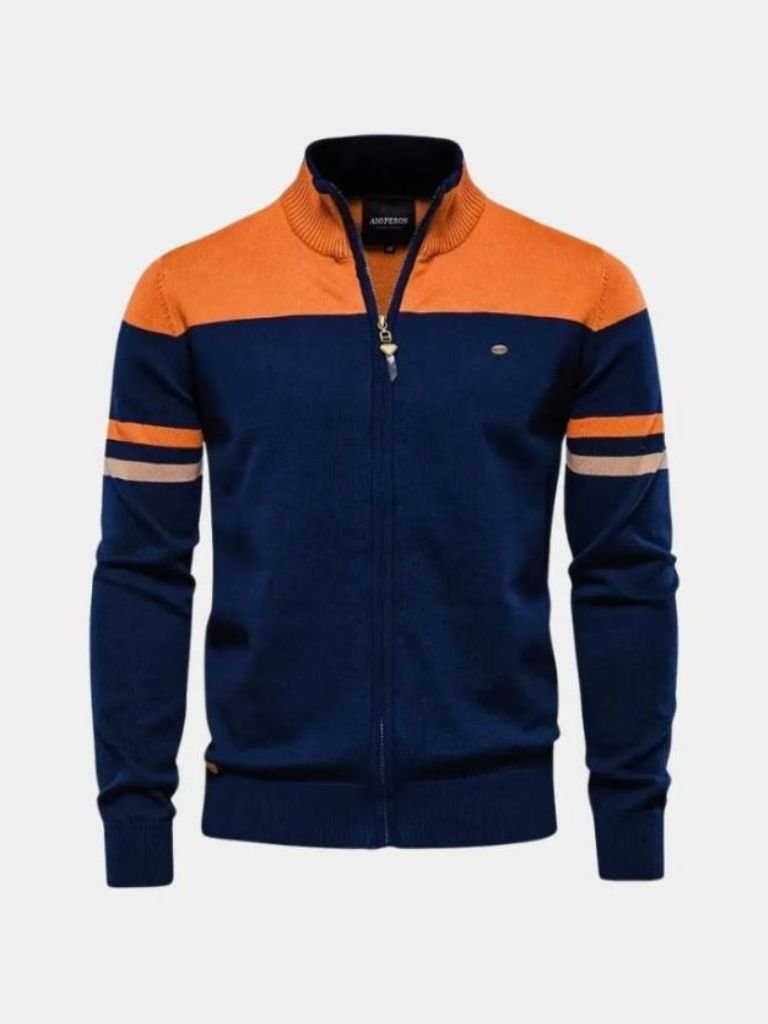 Cardigan Sweater Zipper Standing Collar Knitwear - North & Row