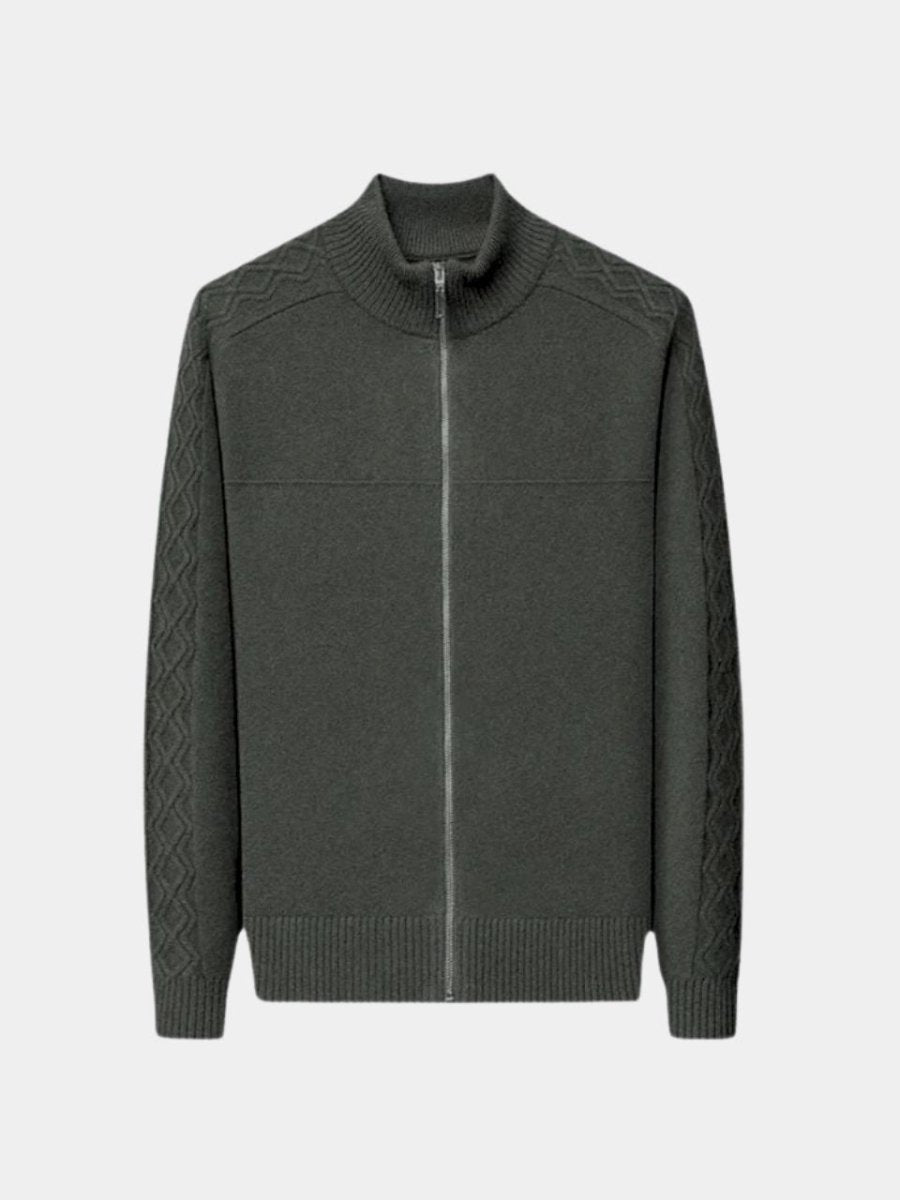 Cashmere Zip Sweater Knit Turtleneck - North & Row