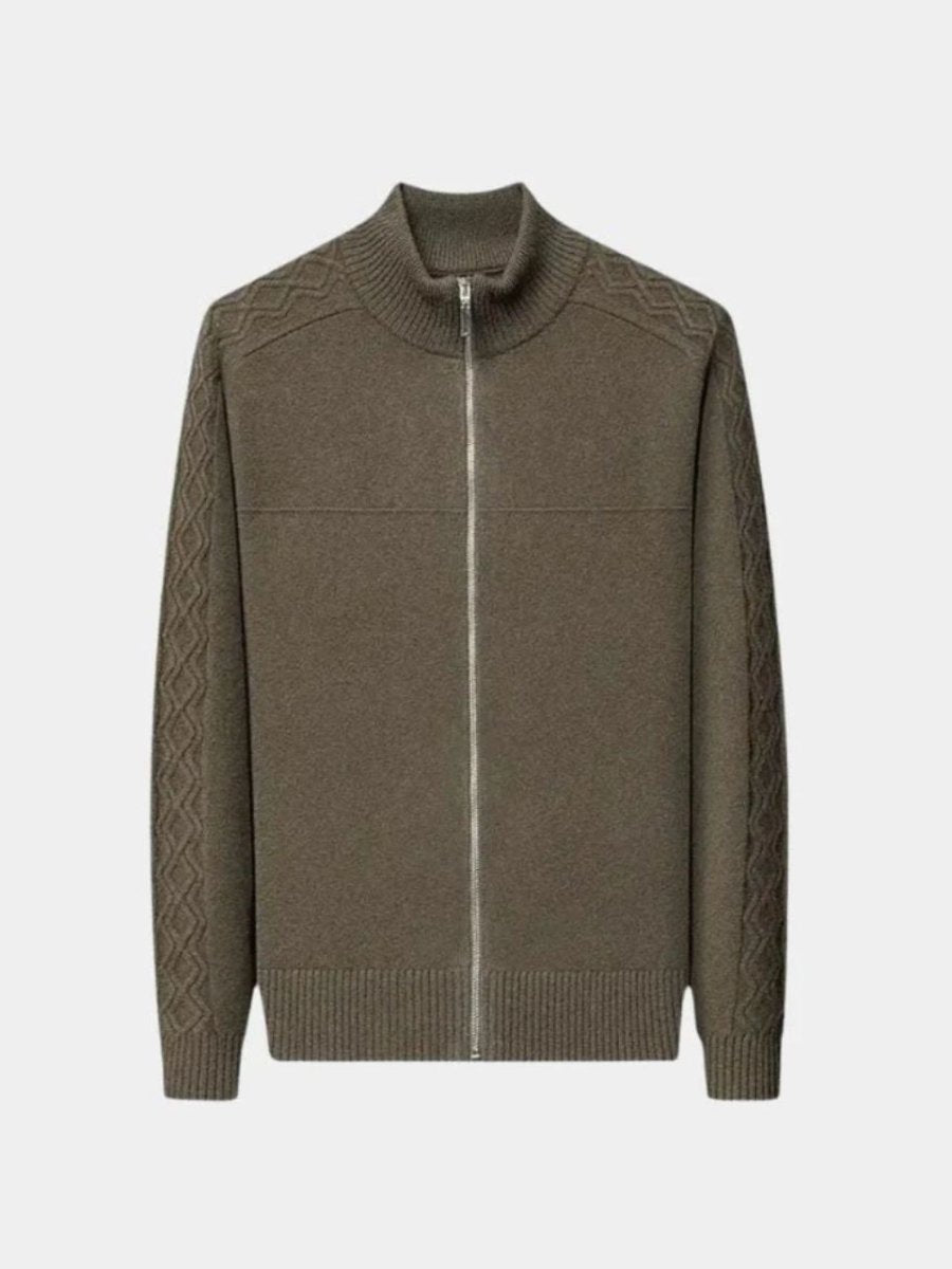 Cashmere Zip Sweater Knit Turtleneck - North & Row