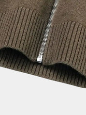 Cashmere Zip Sweater Knit Turtleneck - North & Row