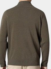 Cashmere Zip Sweater Knit Turtleneck - North & Row